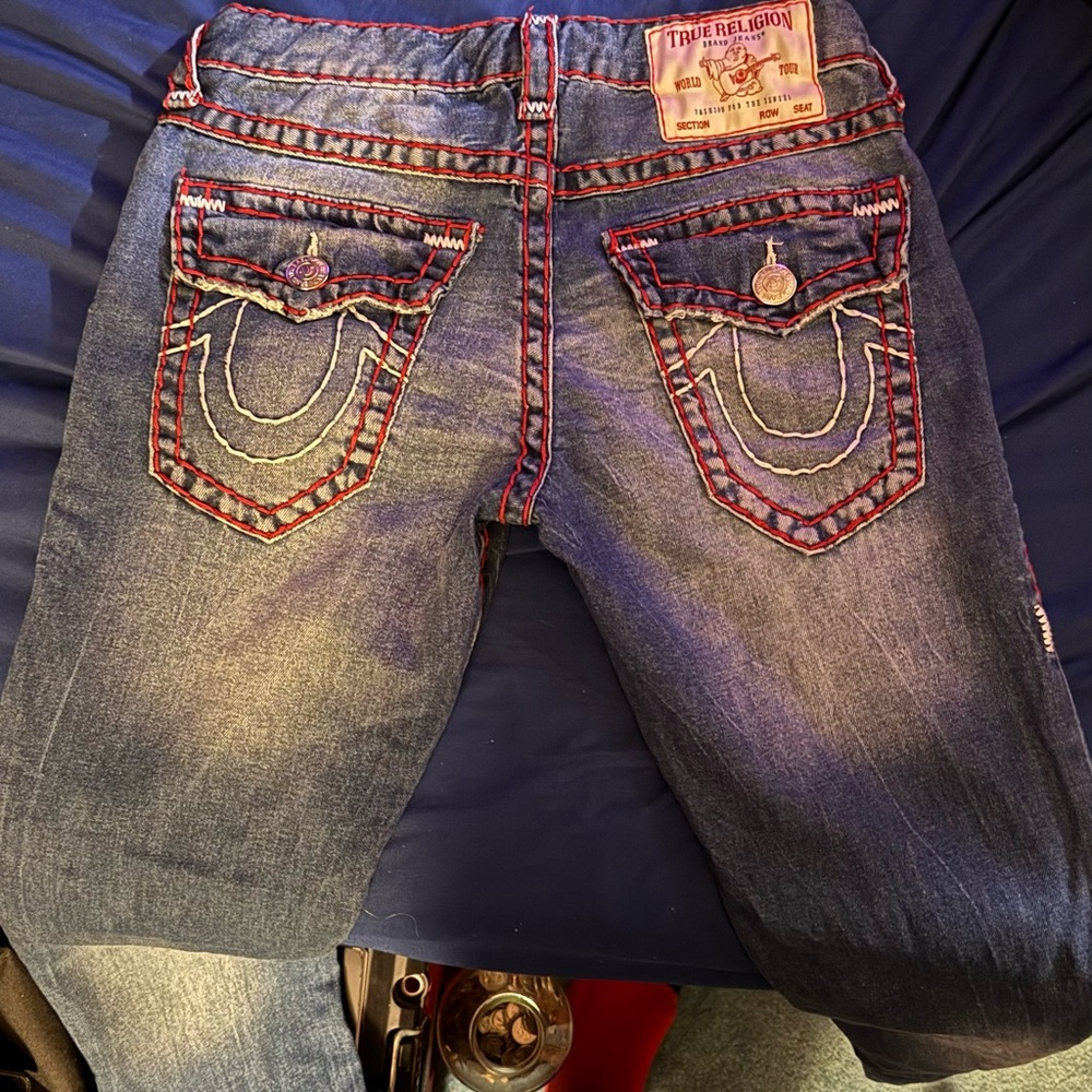 True Religion Men's Blue Jeans